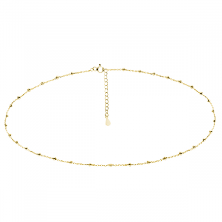 Coliere si lanturi - Choker argint Gold Balls