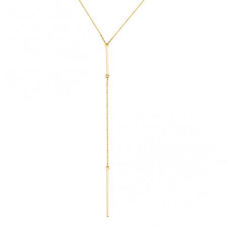 Bijuterii argint - Colier argint 2 Gold Bars