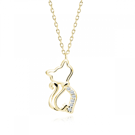 Colier argint Gold Cat [0]
