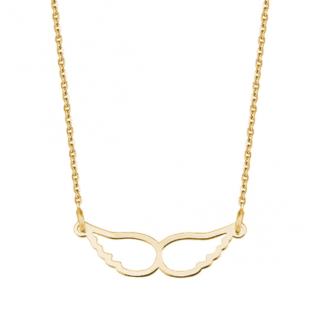 Coliere si lanturi - Colier argint Gold wings