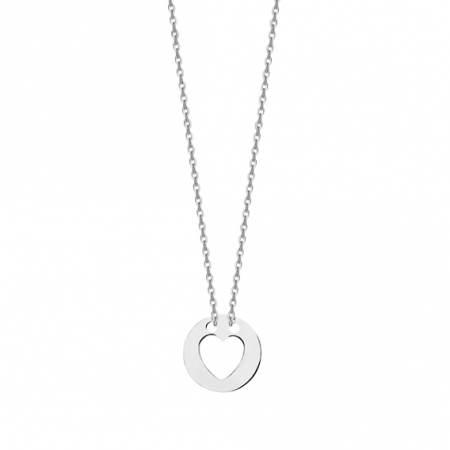 Bijuterii argint - Colier argint Heart in a Silver Coin