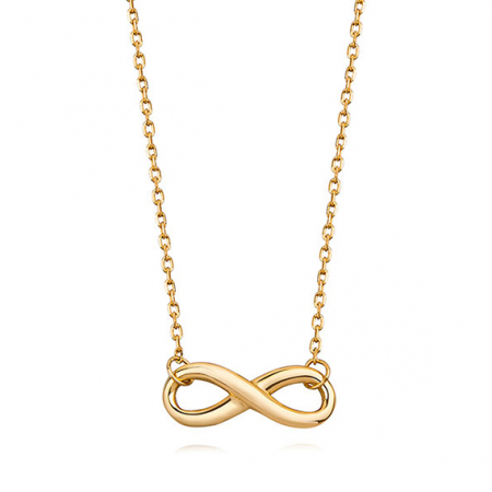 Bijuterii argint - Colier argint Gold Infinity