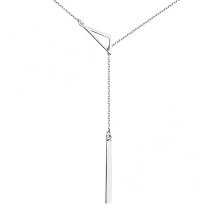 Bijuterii - Colier Argint Silver Triangle & Plate