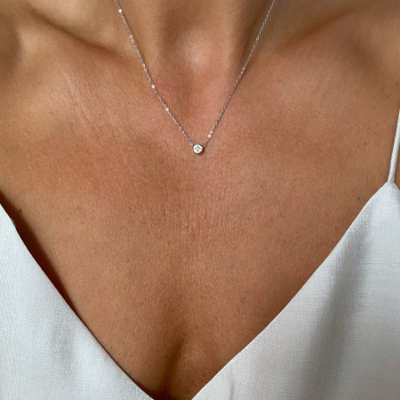 Colier argint Solo Zirconia Silver [2]