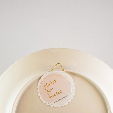 Farfurie vintage pentru perete "Go happy" [1]