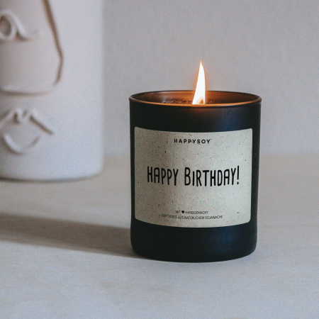 Obiecte decorative - Lumanare ceara Happy Birthday