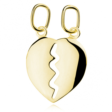 SALE - Pandantiv argint Big Double Heart