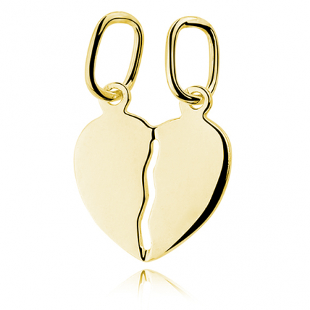 Coliere si lanturi - Pandantiv argint Small Double Heart