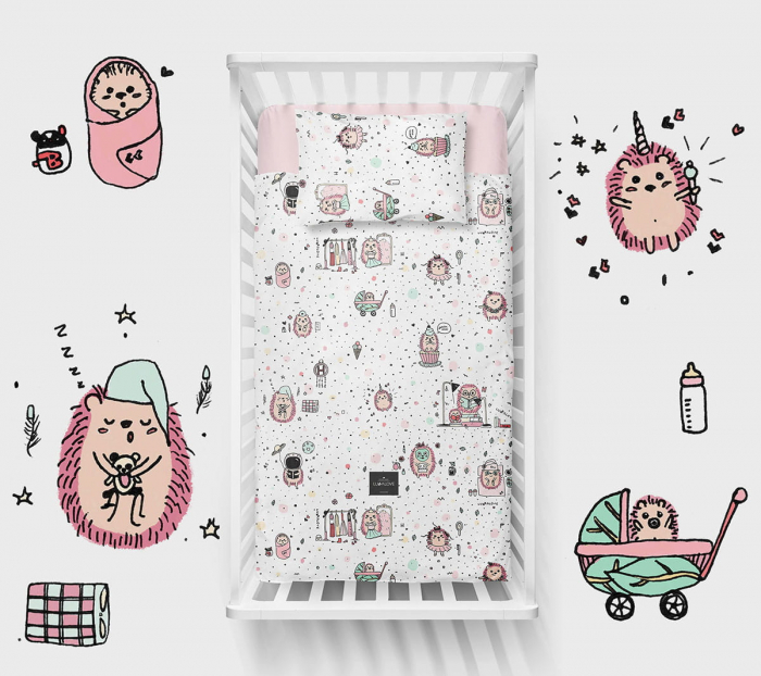 Husa pilota si fata de perna Aricii Pink [1]