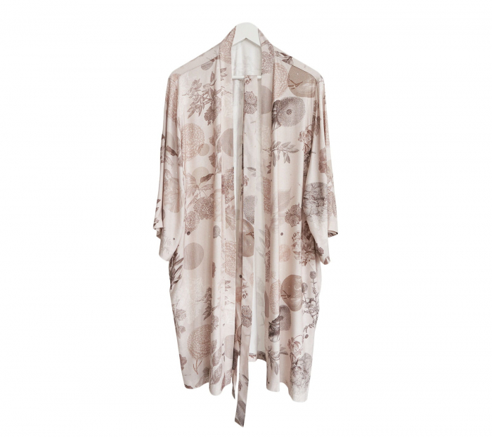 Kimono bambus Short Beige Garden Lullalove [1]