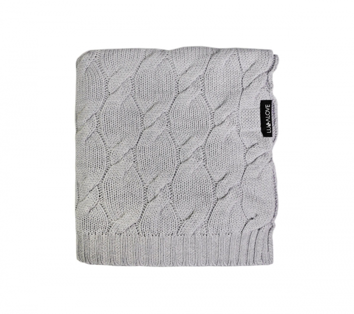 Paturica Lana Merinos Gri 80x100cm [1]