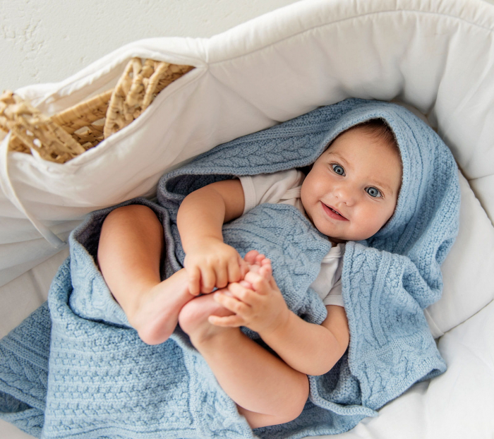 Paturica Premium Merino Baby Blue [4]