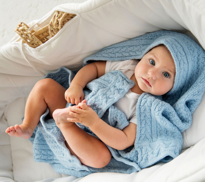 Paturica Premium Merino Baby Blue [3]