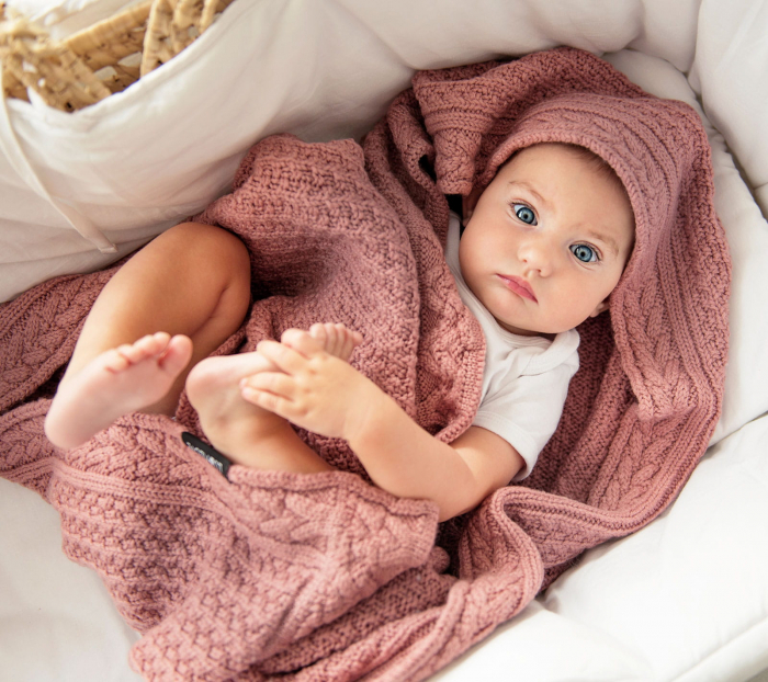 Paturica Premium Merino Roz Bujor [2]