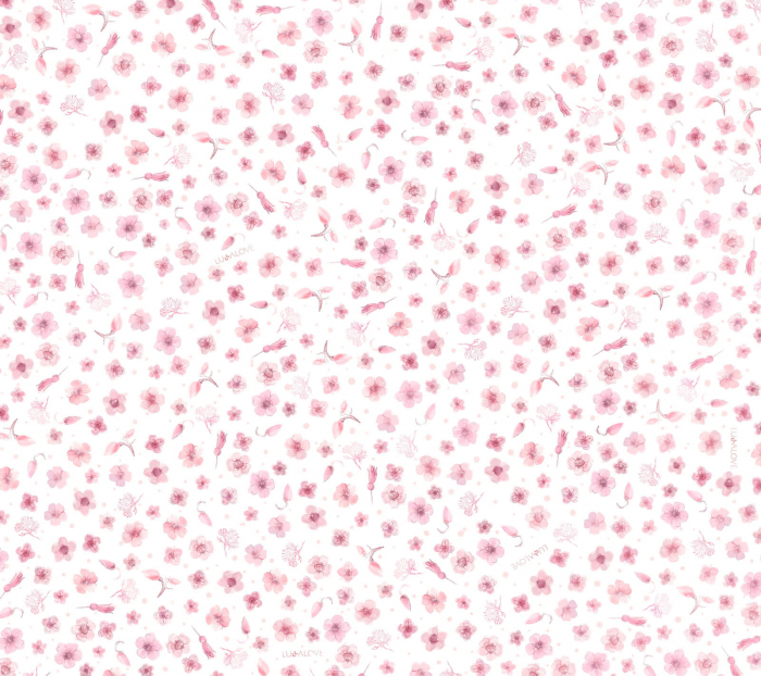 Set Perie Bebelusi (Medium) + Mini Muselina Rose Flowers [2]