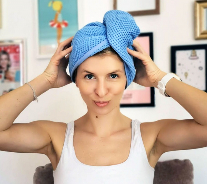 Turban Bambus 100% - Roz [2]