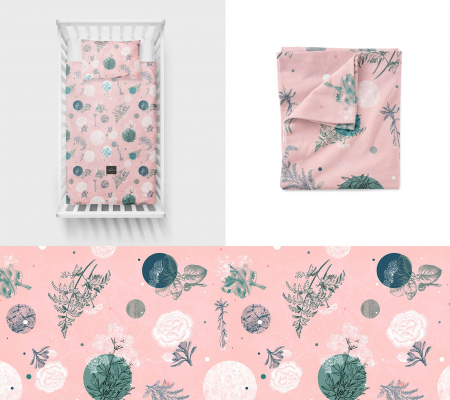 Asternuturi Patut - Husa pilota si fata de perna - Rose Garden