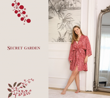 Mom & Beauty - Kimono bambus Short Secret Garden Lullalove