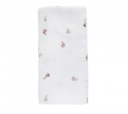 Museline - Muselina Bambus si Bumbac Beige Bunny