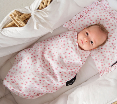 Muselina Bambus si Bumbac Rose Flowers [1]