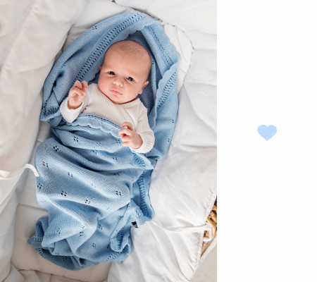 Patura Bambus Blu Daisy 80x100 cm [1]