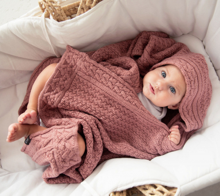 Paturica Premium Merino Roz Bujor [3]