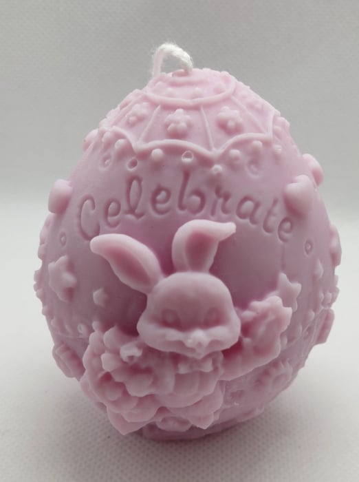 Lumânare decorativă în formă de ou pentru Paste, "Celebrate", lilac [3]
