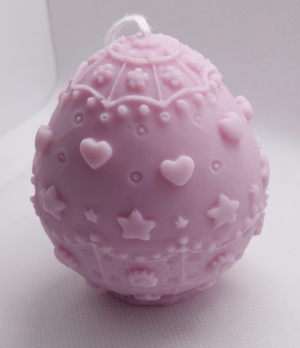 Lumânare decorativă în formă de ou pentru Paste, "Celebrate", lilac [4]