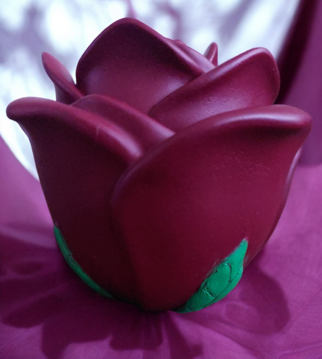 Lumânare parfumată "J'Adore", în vas ceramic, model TRANDAFIR [2]