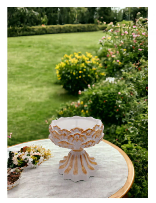 Lumânare parfumată în vas ceramic "Vază cu picior" [3]
