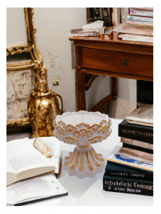 Lumânare parfumată în vas ceramic "Vază cu picior" [4]