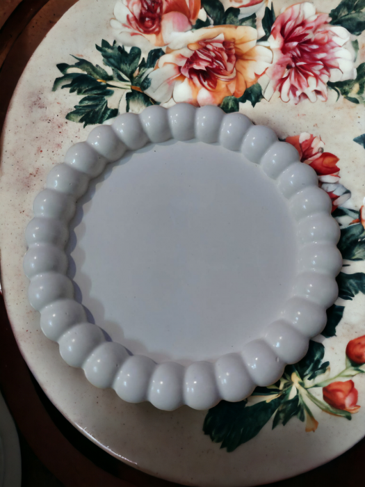 Tavă din ceramică, model Bubble, albă [2]