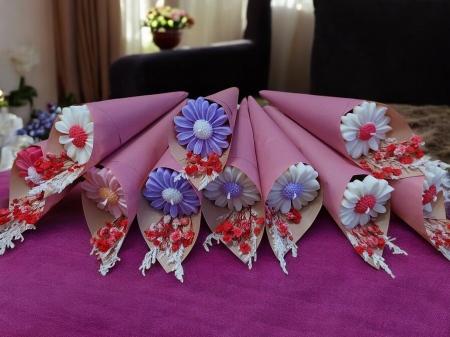 Buchet lumânare parfumată - Margaretă [6]