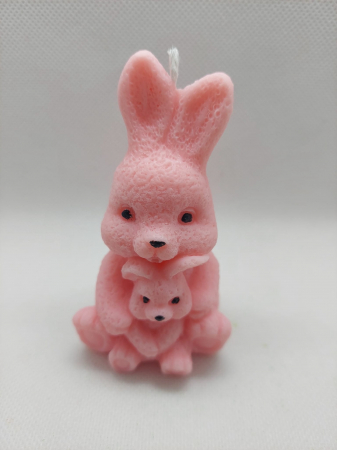 Lumânare decorativă în formă de iepuraș pentru Paște, "Little Bunny" [3]