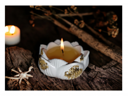 Lumânare parfumată în vas ceramic "Floare de Lotus" [5]