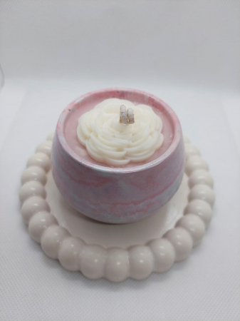 Lumânare parfumată în vas ceramic "La Vie est Belle" [5]