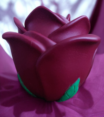 Lumânare parfumată "J'Adore", în vas ceramic, model TRANDAFIR [1]