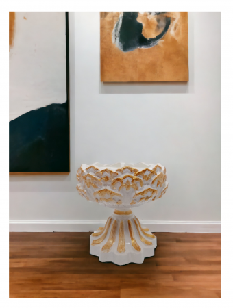 Lumânare parfumată în vas ceramic "Vază cu picior" [4]