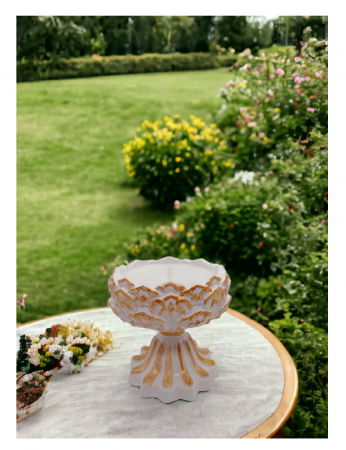 Lumânare parfumată în vas ceramic "Vază cu picior" [2]
