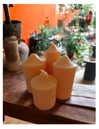 Set lumânări cilindrice asimetrice ORANGE [1]