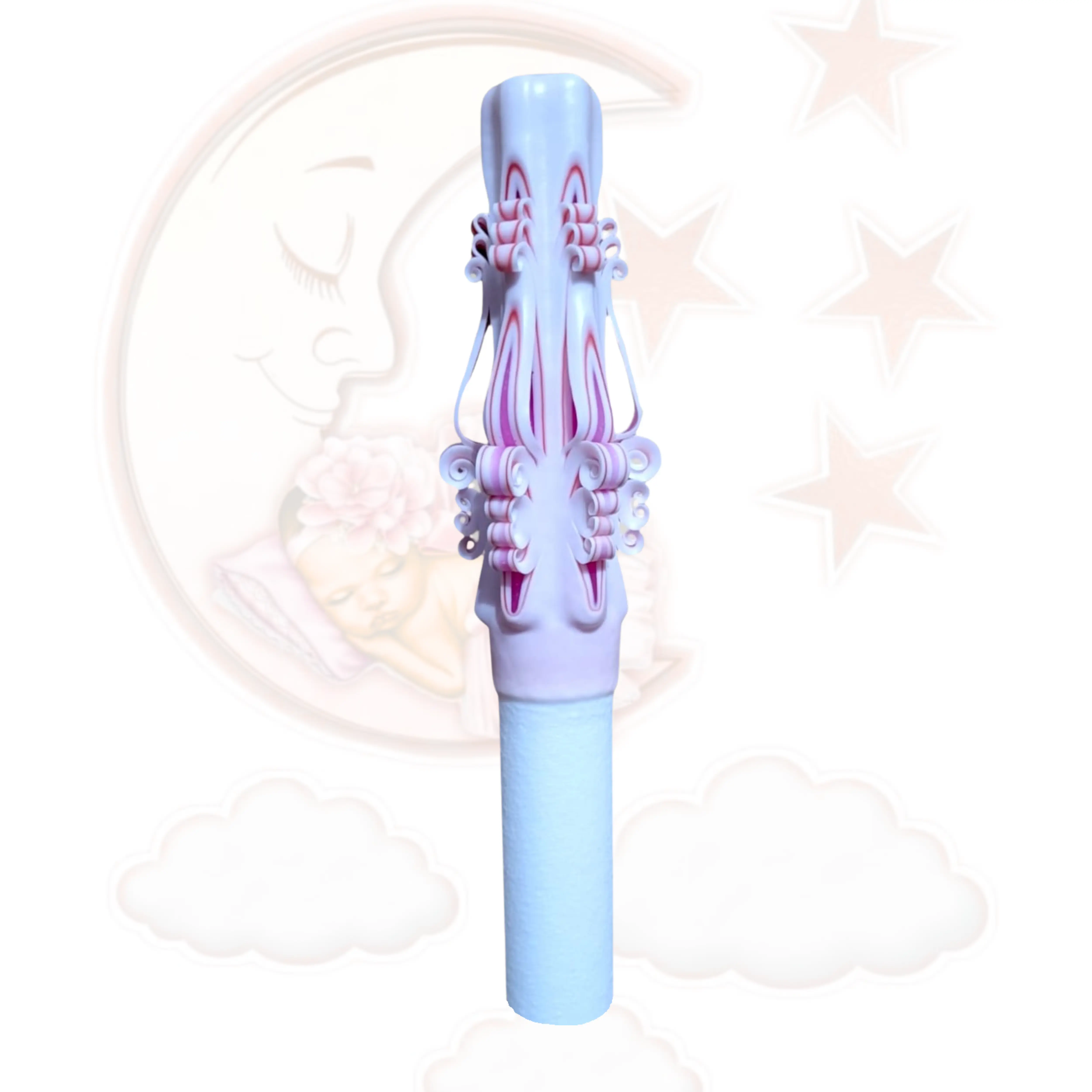 Lumânare botez lucrată manual ELEGANCE [1]