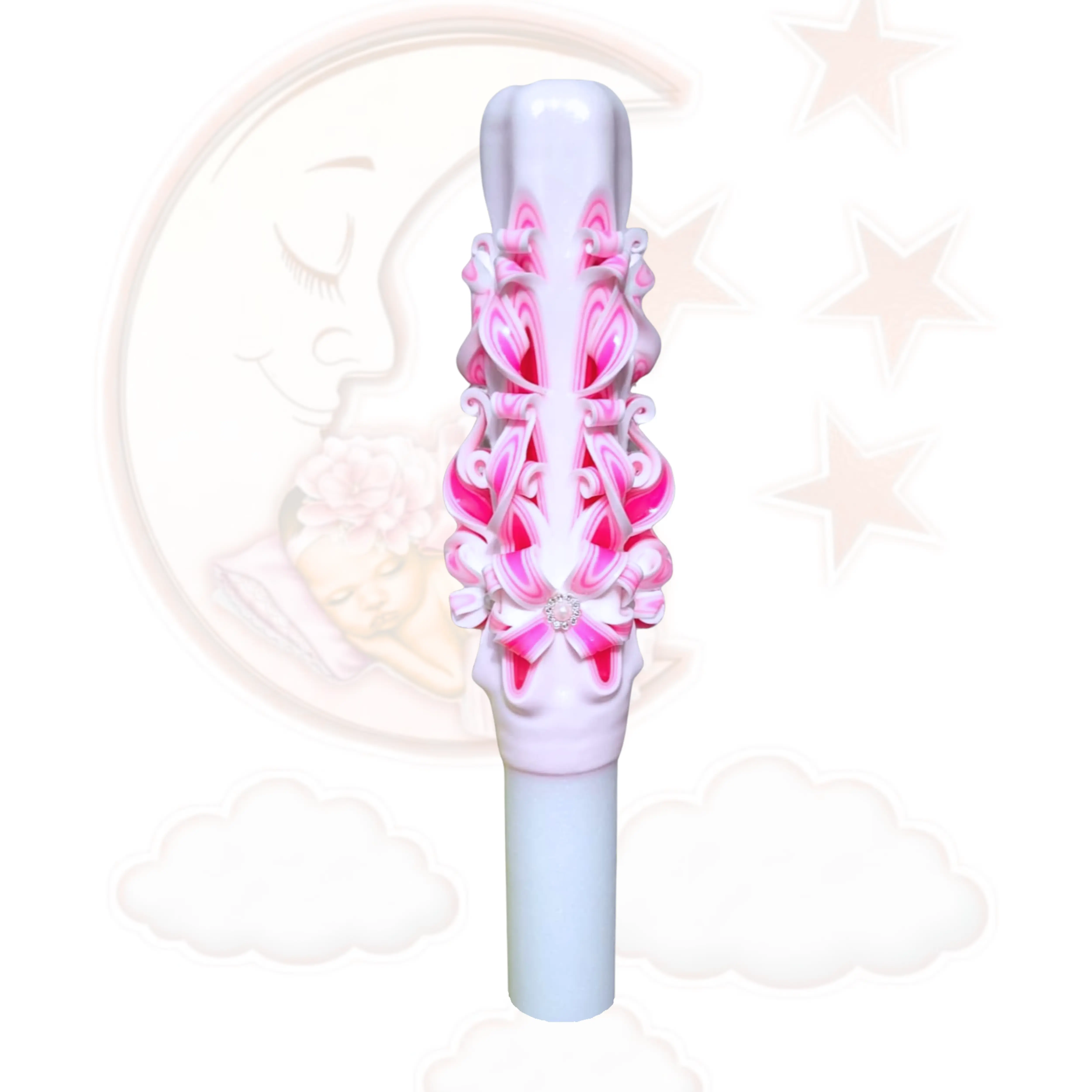 Lumânare botez lucrată manual MIRIAM [1]