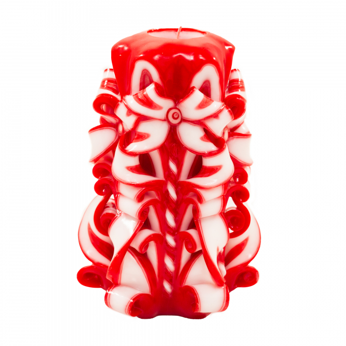 Lumanare personalizata sculptata manual, Felicity PREMIUM - 15 cm [2]