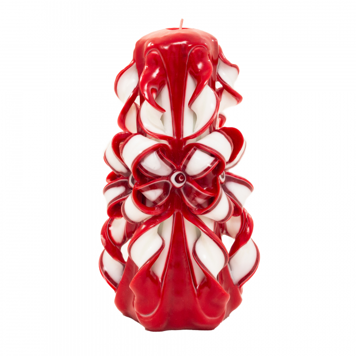 Lumanare personalizata sculptata manual, Scarlett PREMIUM - 18 cm [3]