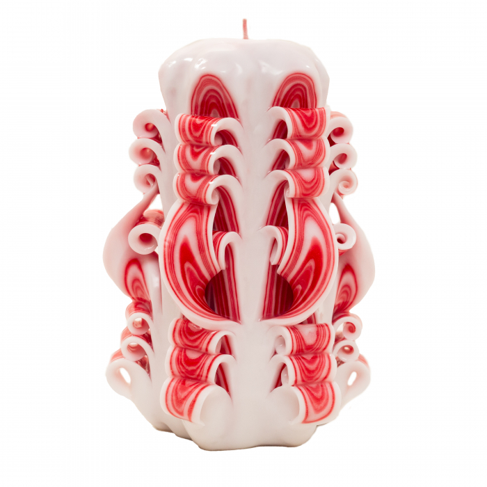 Lumanare personalizata sculptata manual, Thank You PREMIUM - 15 cm [2]