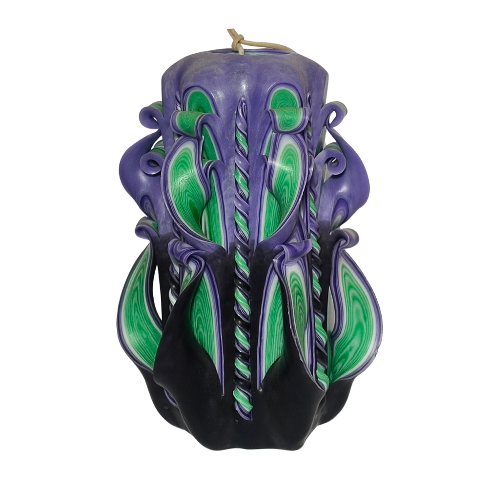 Lumanare sculptata ARCADIA Major, Finisaj Graphite Mistique - Colectia PRESTIGE - PREMIUM [1]