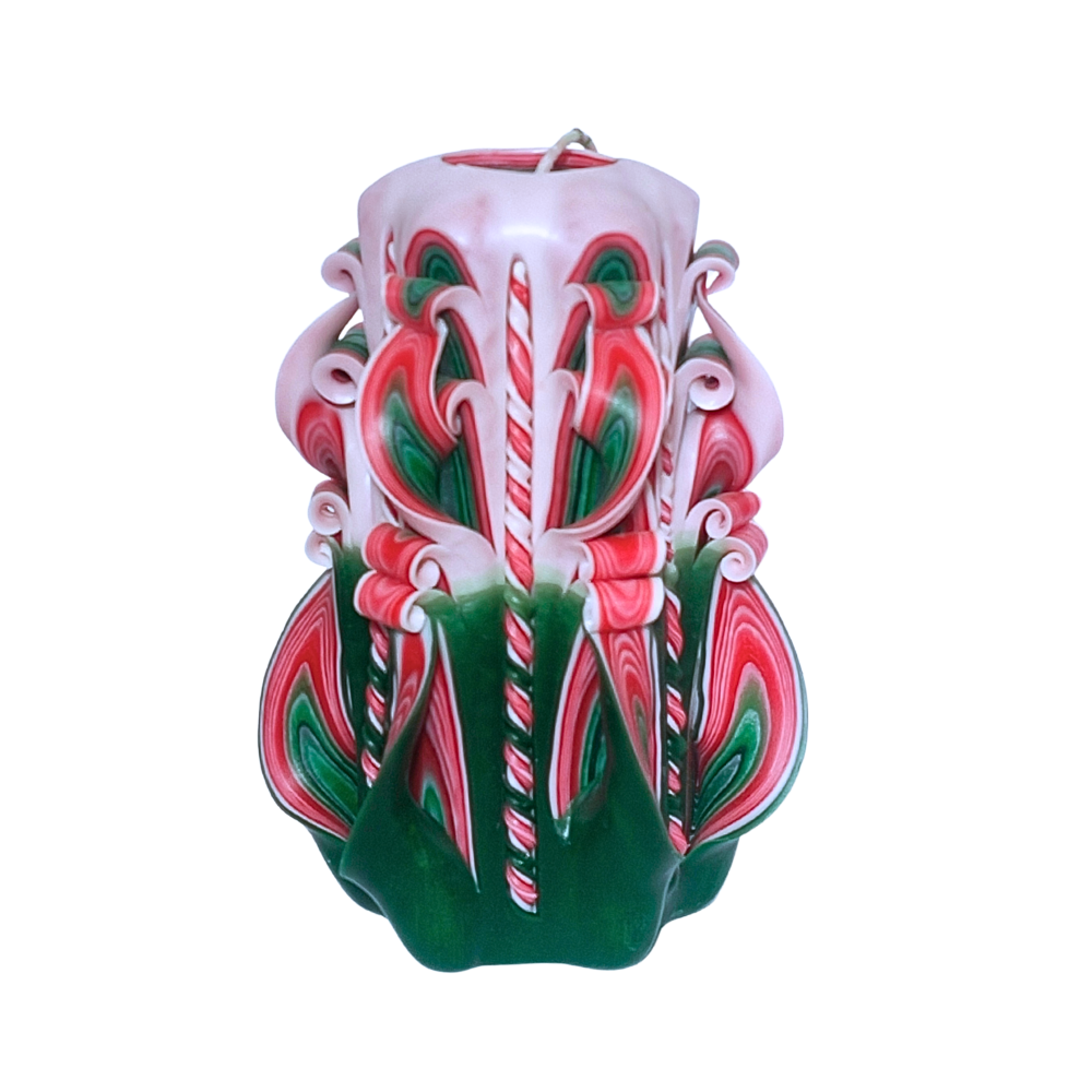 Lumanare sculptata ARCADIA Major, Finisaj Cor D`ame - Colectia PRESTIGE - PREMIUM [1]