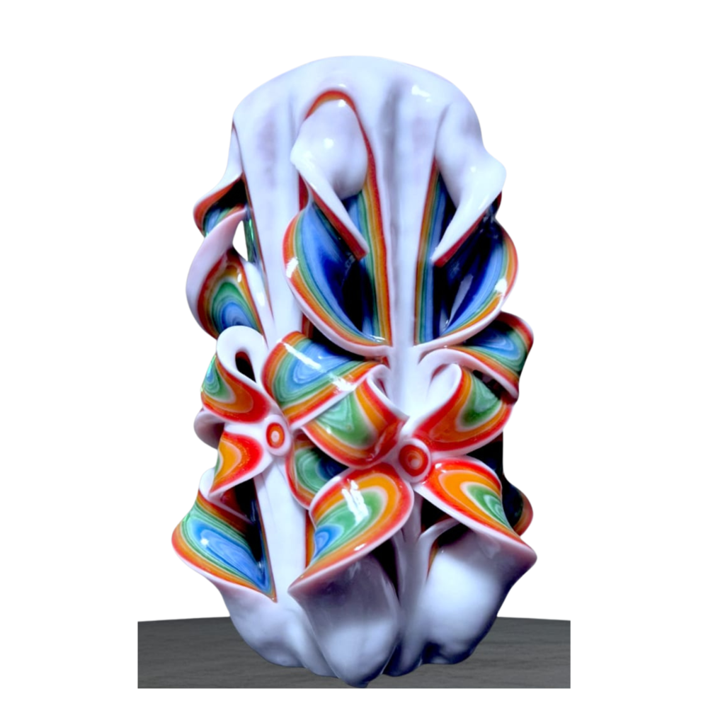 Lumanare sculptata FACET Major, Finisaj Spectra Opus - Colectia DECO - PREMIUM [2]