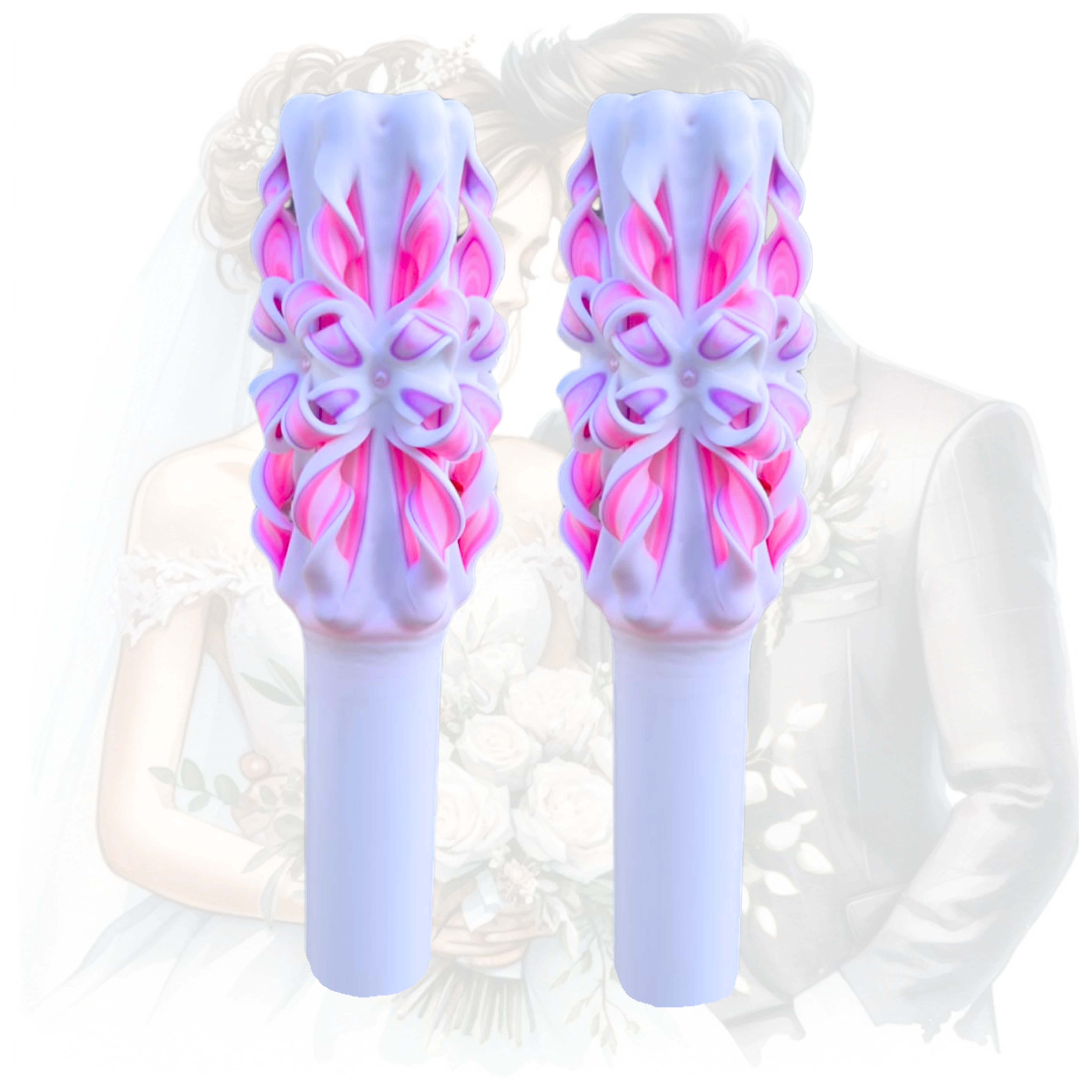 Lumanari nunta lucrate manual - LYSA [1]