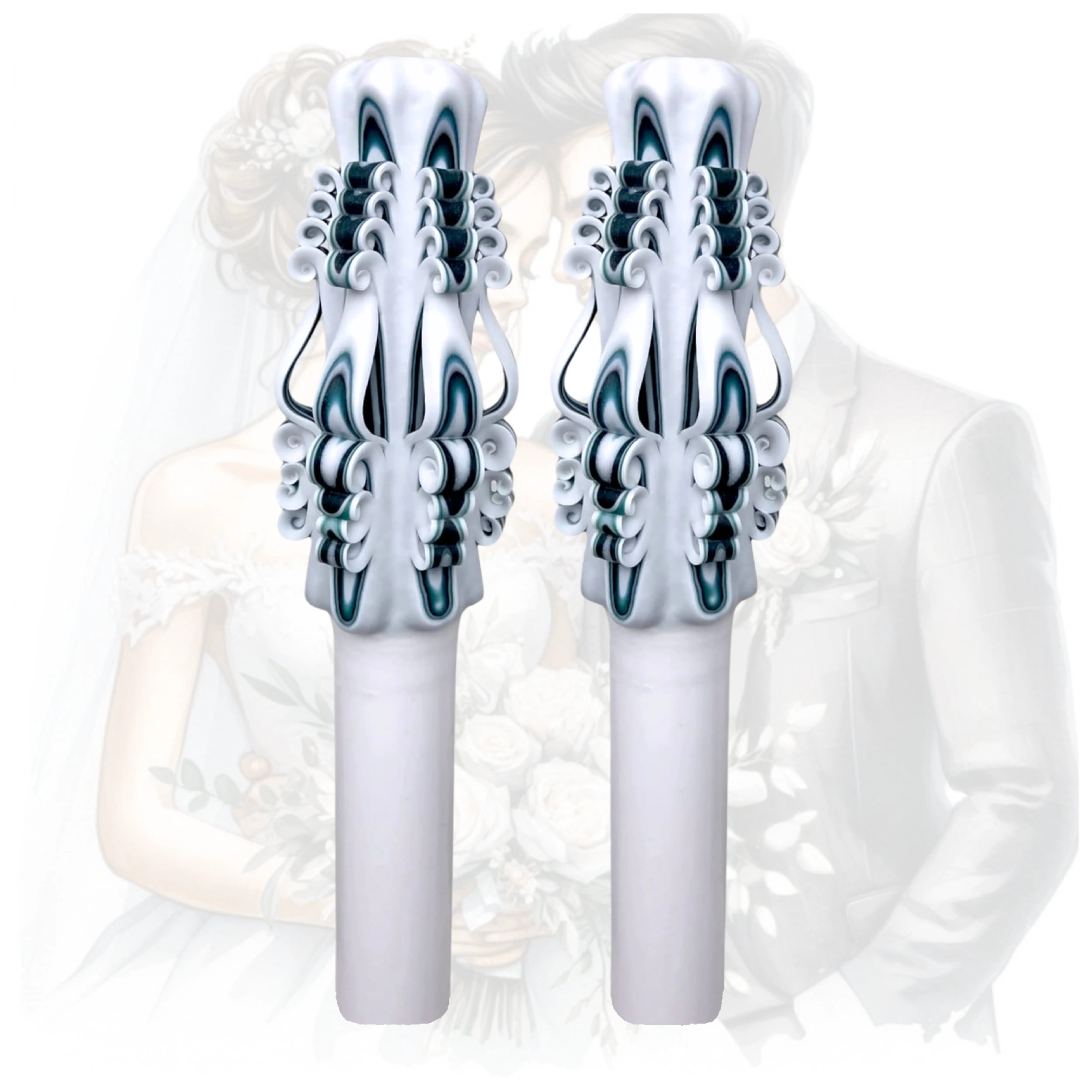 Lumanari nunta lucrate manual - NIVARA [1]